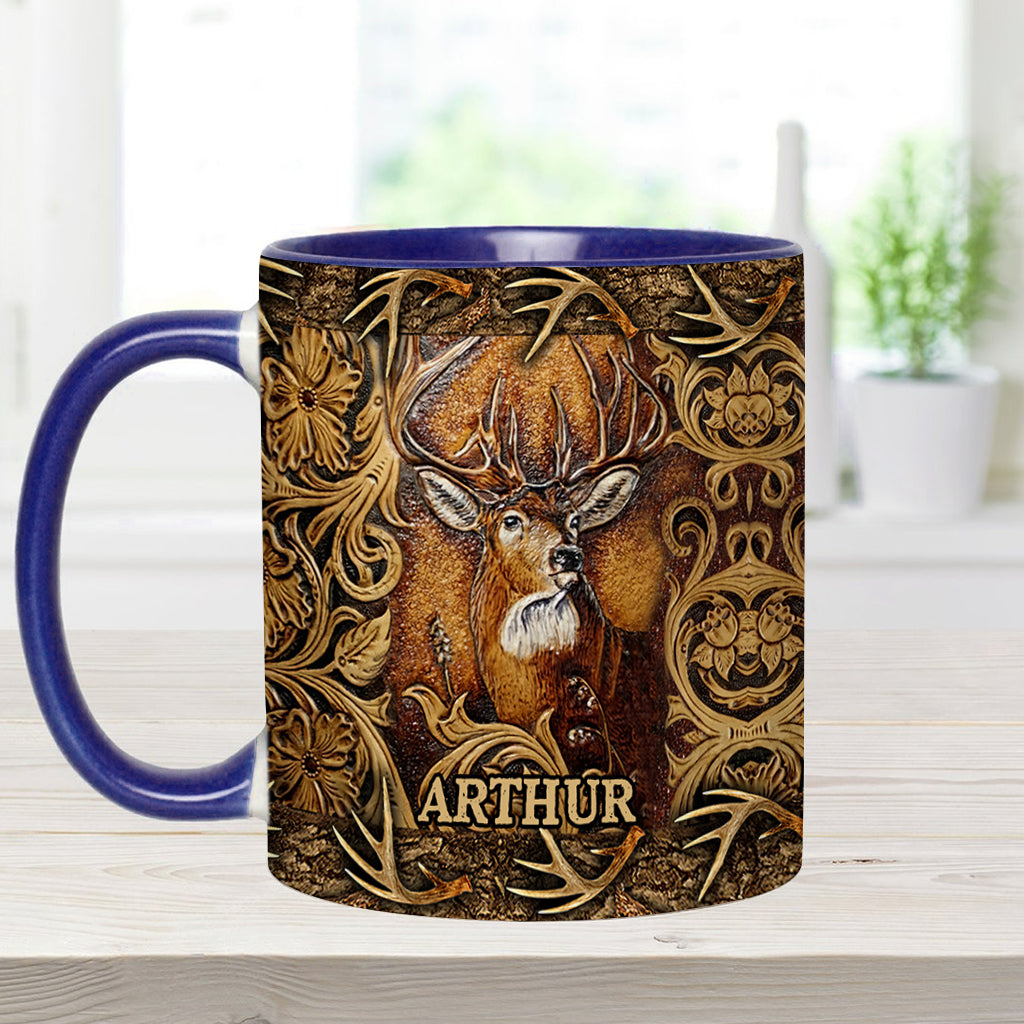Saison de la chasse au cerf - Mug personnalisé sur le thème de la chasse