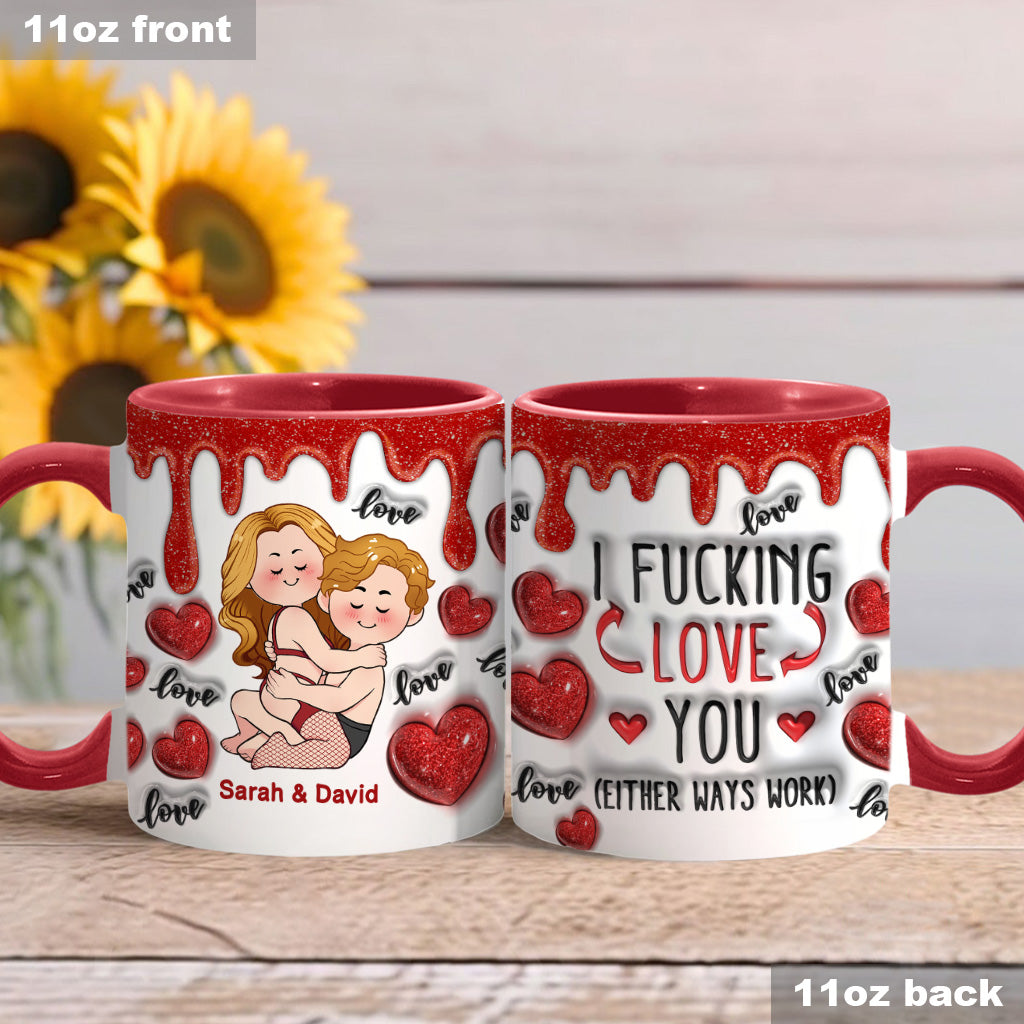 Je t'aime - Mug personnalisé pour couple