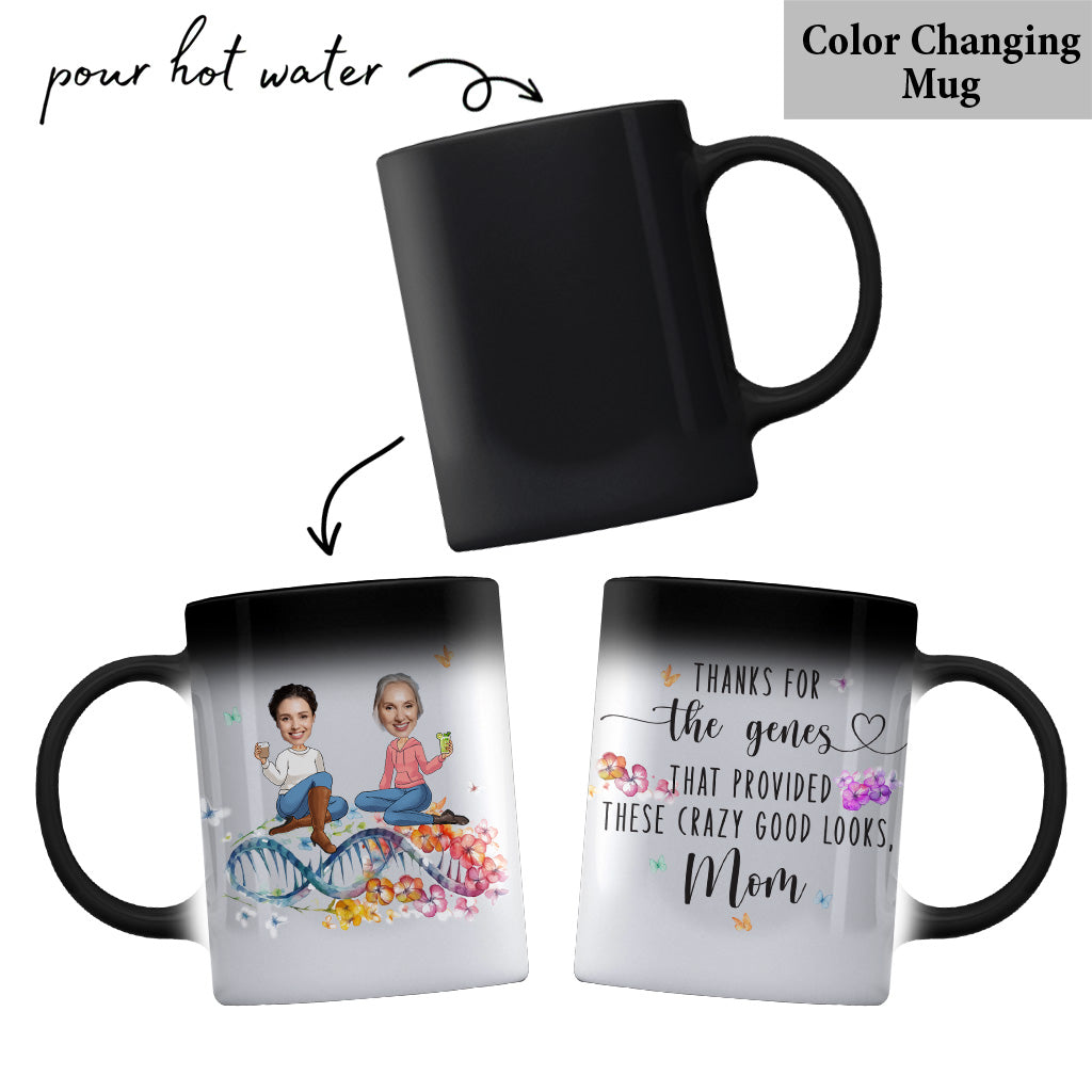 Merci pour les gènes - Mug personnalisé pour maman