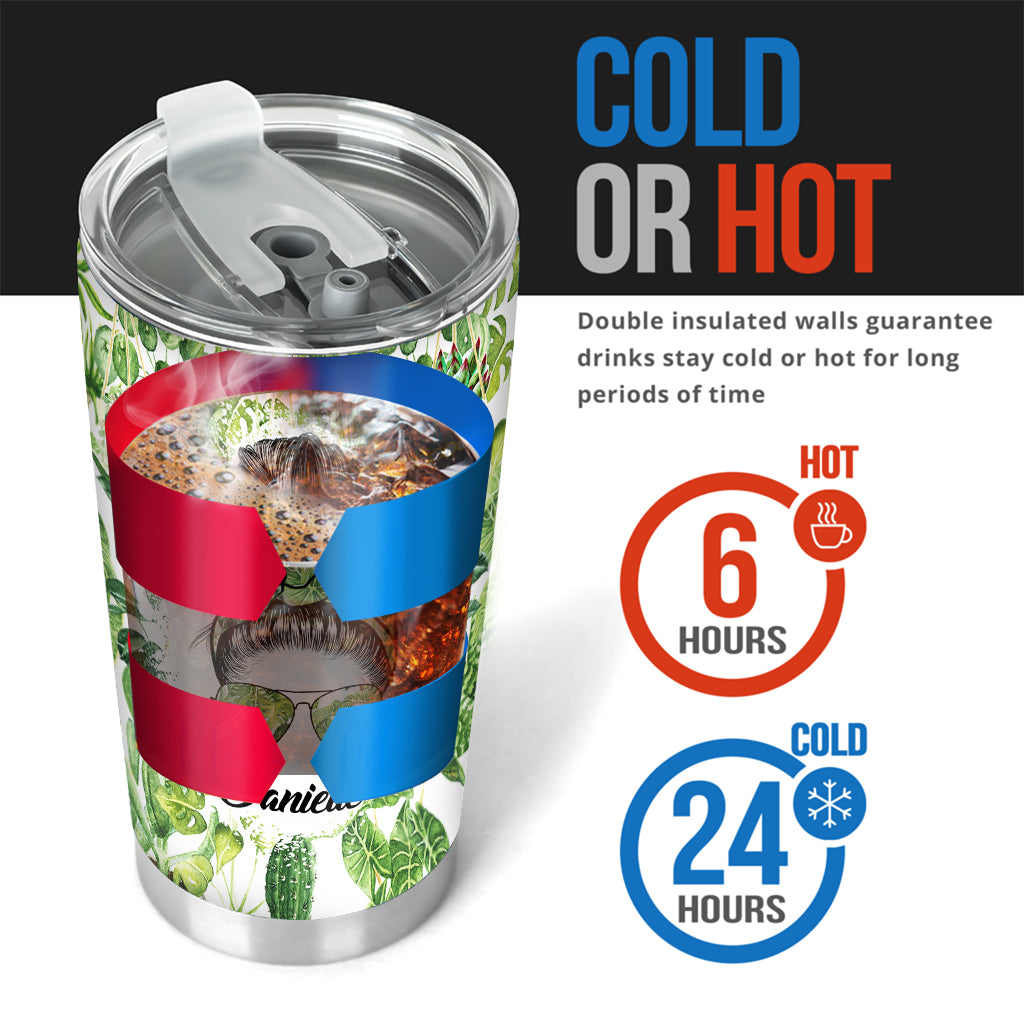 I'm A Plantaholic With Any Name - Personalized Gardening Tumbler