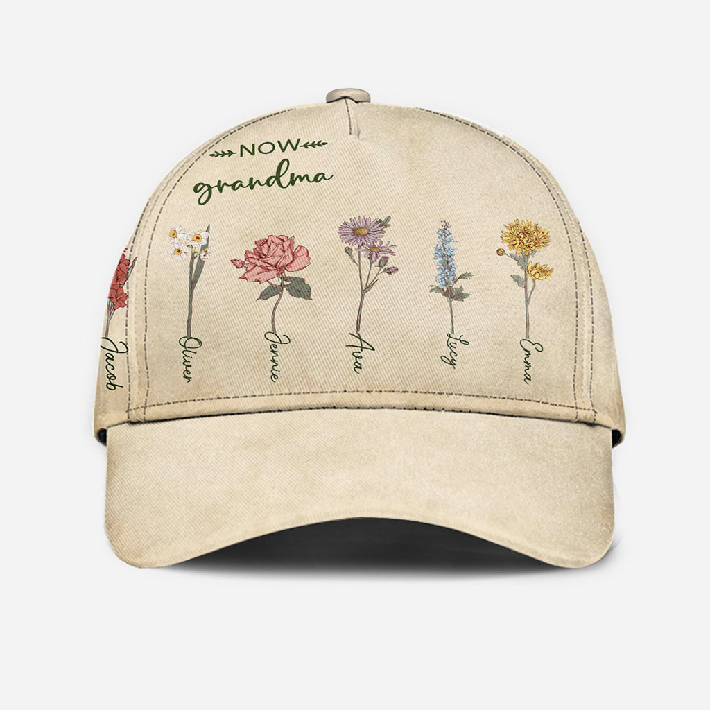 Première maman, maintenant grand-mère - Casquette classique personnalisée pour grand-mère