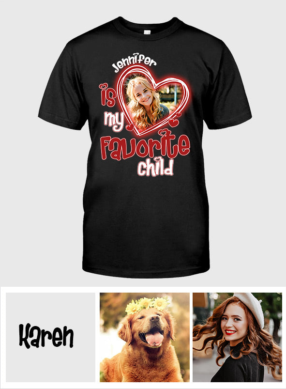 L'enfant préféré de maman - T-shirt et sweat à capuche personnalisés pour maman