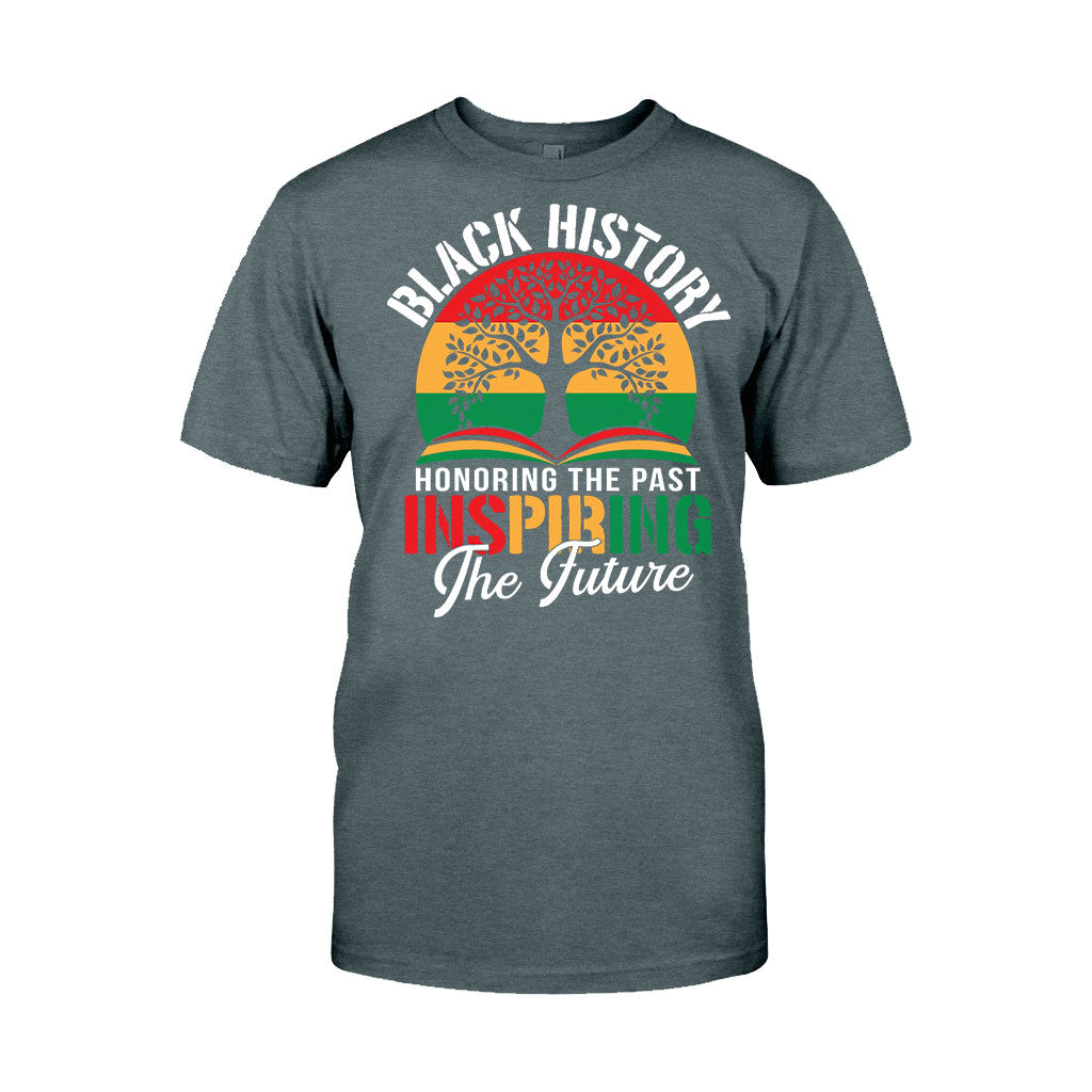 Black History Honoring The Past Inspiring The Future - Personalized African American T-shirt And Hoodie