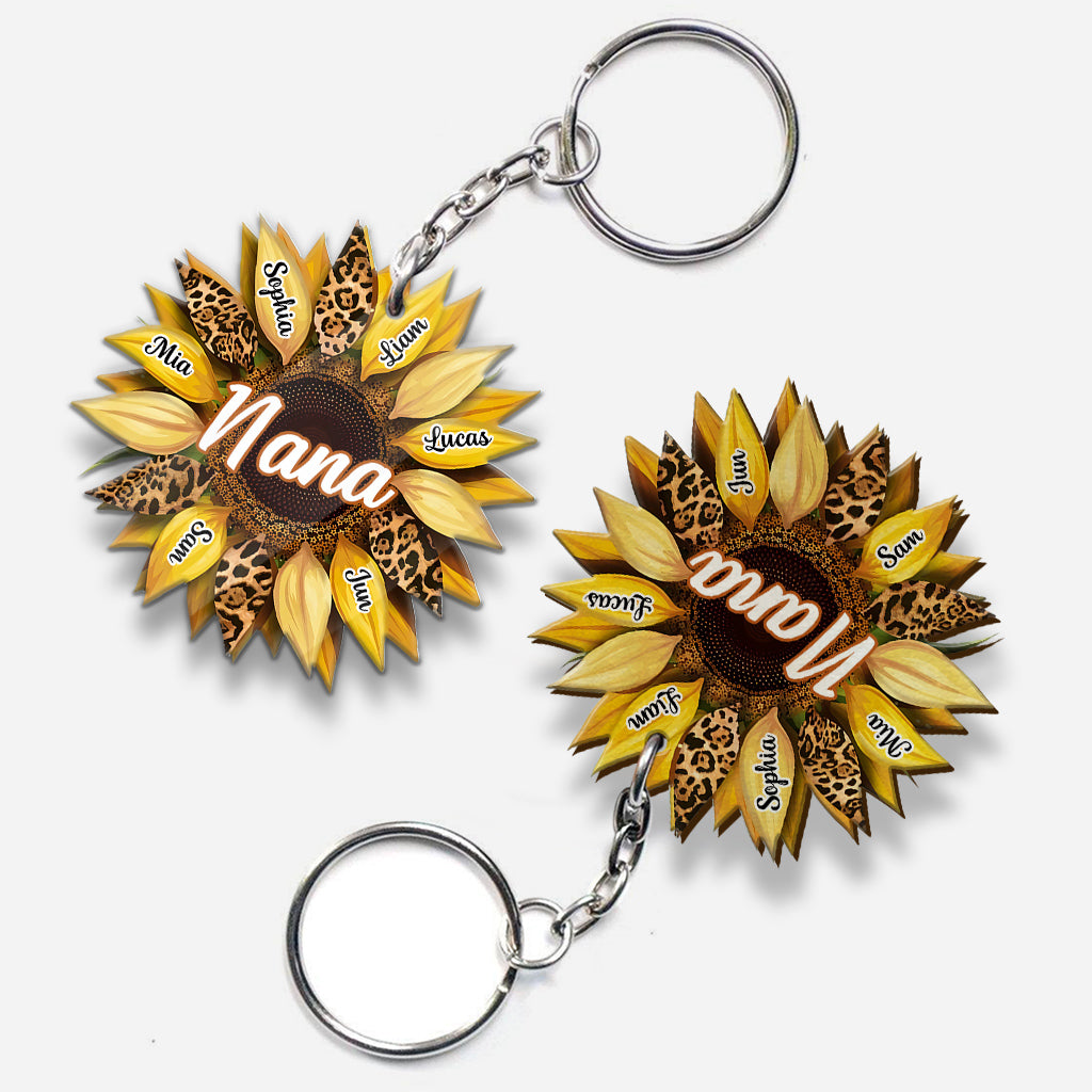 Porte-clés personnalisé Grand-mère Tournesol - Mamie