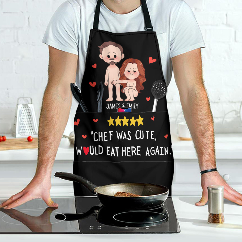 Le chef était adorable, je reviendrais manger ici avec plaisir - Tablier personnalisé pour couple