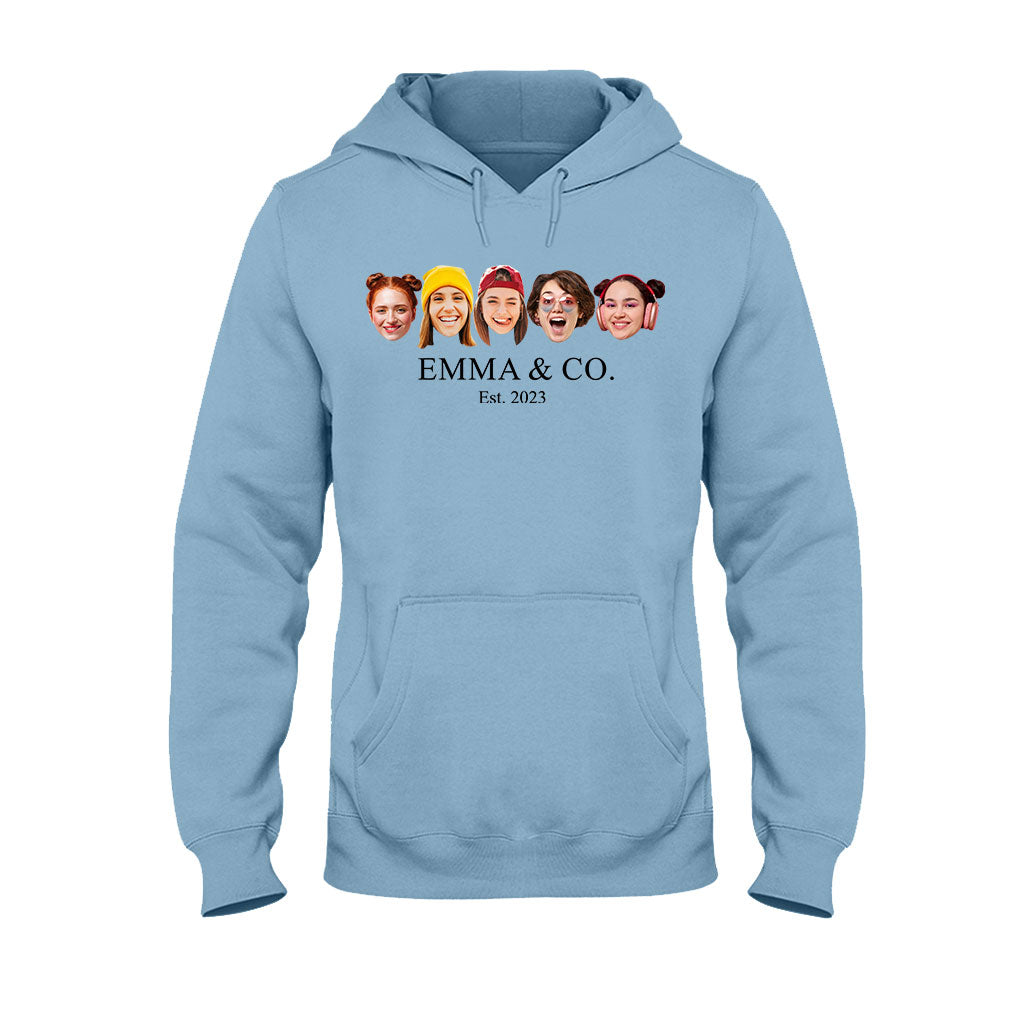 Besties & Co. Face Custom - T-shirt et sweat à capuche personnalisés pour meilleures amies
