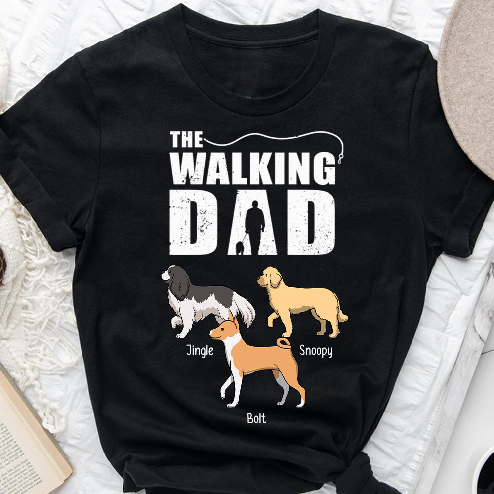 Le Papa qui marche - T-shirt et sweat à capuche personnalisés pour chien