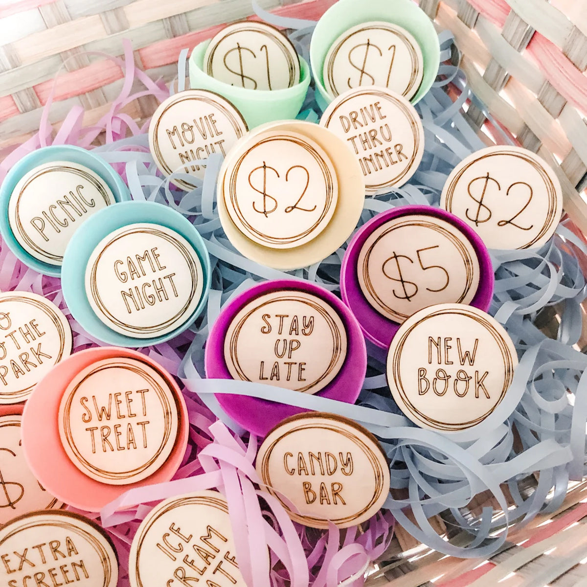 Ensemble de jetons d'œufs de Pâques - Jetons d'œufs de Pâques pour le jour de Pâques