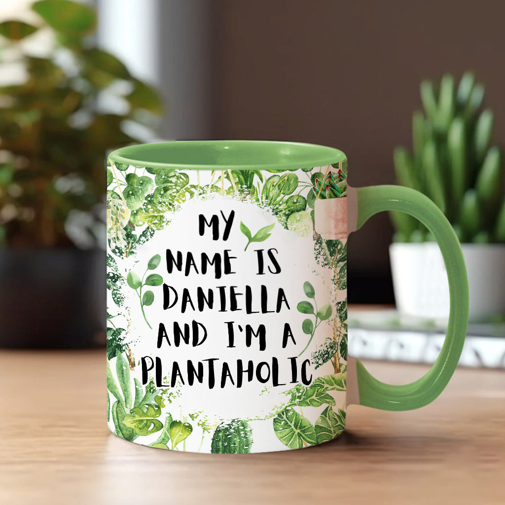 Je suis passionné(e) de plantes, quel que soit votre nom - Mug personnalisé pour les amoureux du jardinage