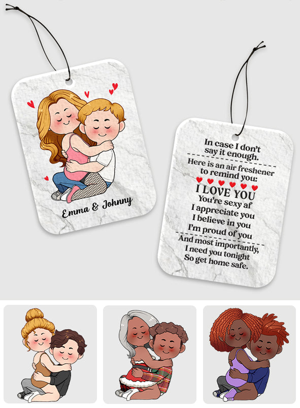 J'ai besoin de toi ce soir, alors rentre bien - Désodorisant rectangulaire personnalisé pour couple