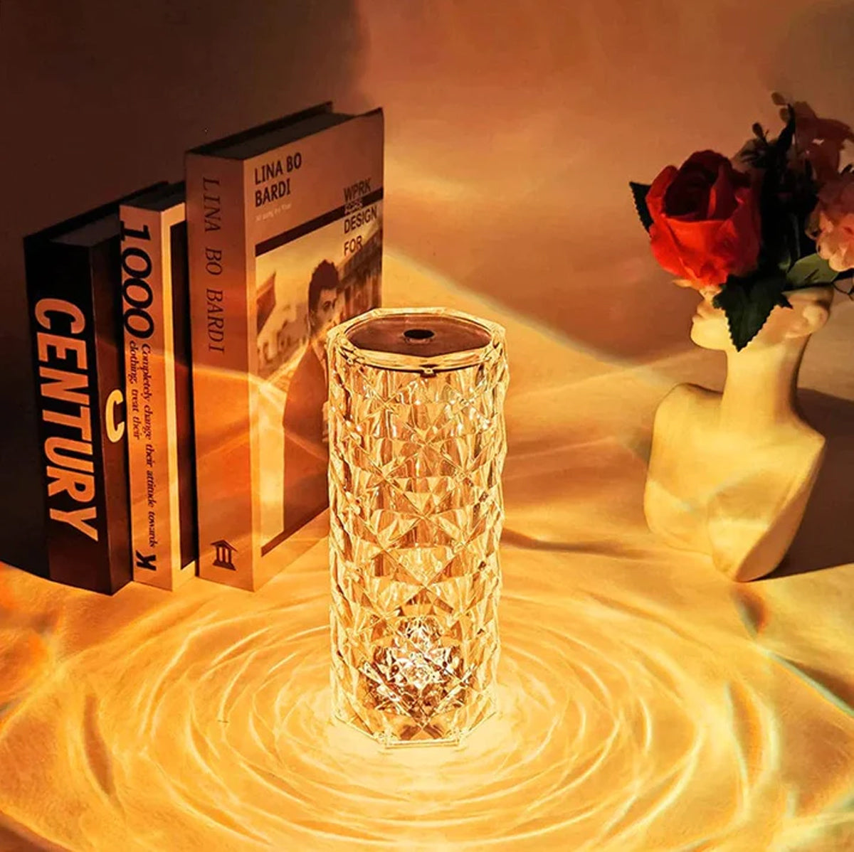 Lampe tactile Crystal Rose Diamond - Lampe tactile Crystal Rose Diamond