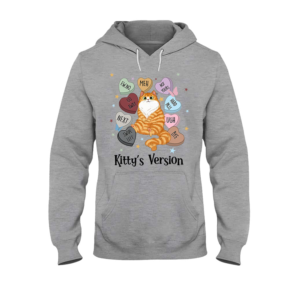 T-shirt et sweat à capuche personnalisés « Heart Candy Cat Kitty Version » - T-shirt et sweat à capuche pour chat