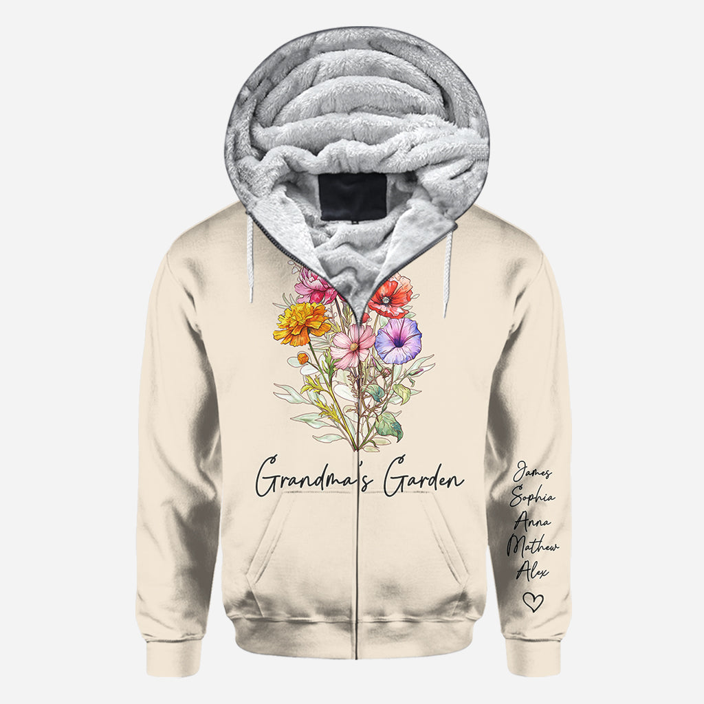 Le jardin de grand-mère - T-shirt personnalisé « Grand-mère »