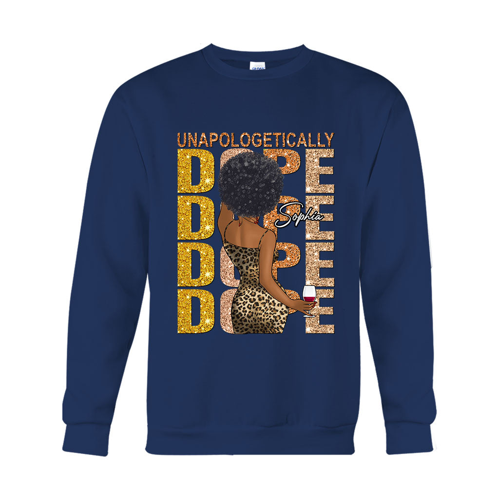 Unapologetically Dope - T-shirt et sweat à capuche personnalisés pour Afro-Américains