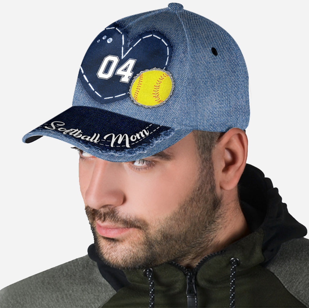 Maman de joueuse de softball - Casquette Softball Classic personnalisée
