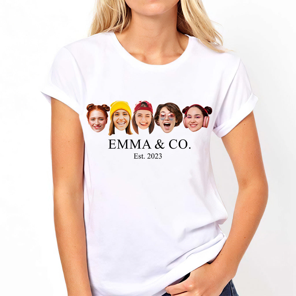 Besties & Co. Face Custom - T-shirt et sweat à capuche personnalisés pour meilleures amies