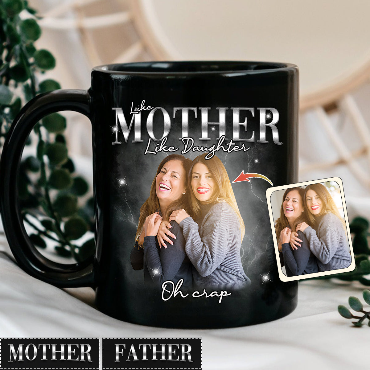 Telle mère, tel père, tel fils, telle fille - Mug personnalisé pour maman
