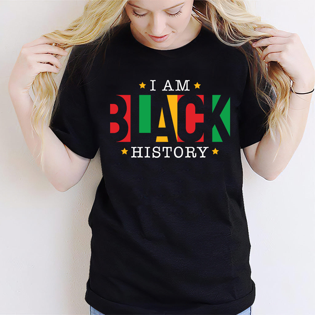 I Am Black History - Personalized African American T-shirt And Hoodie