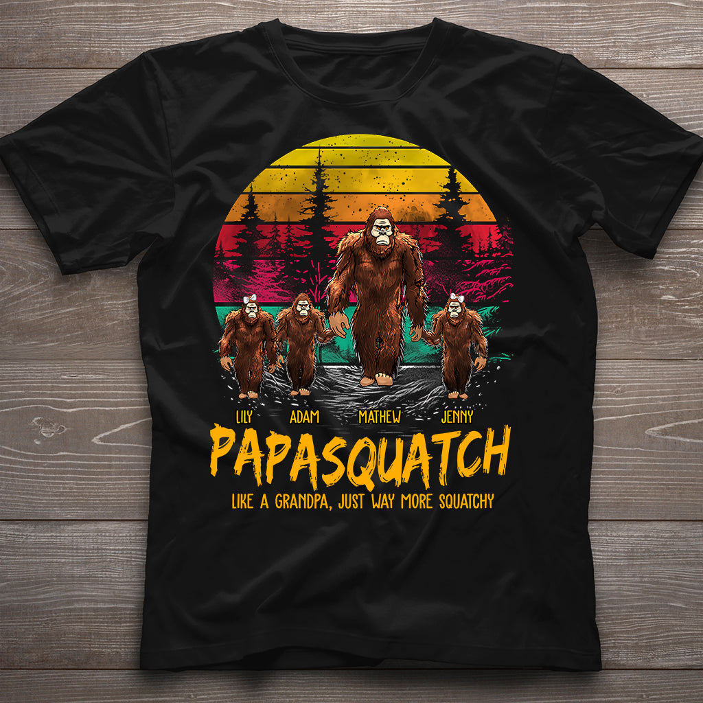 Papasquatch - T-shirt et sweat à capuche personnalisés pour papa