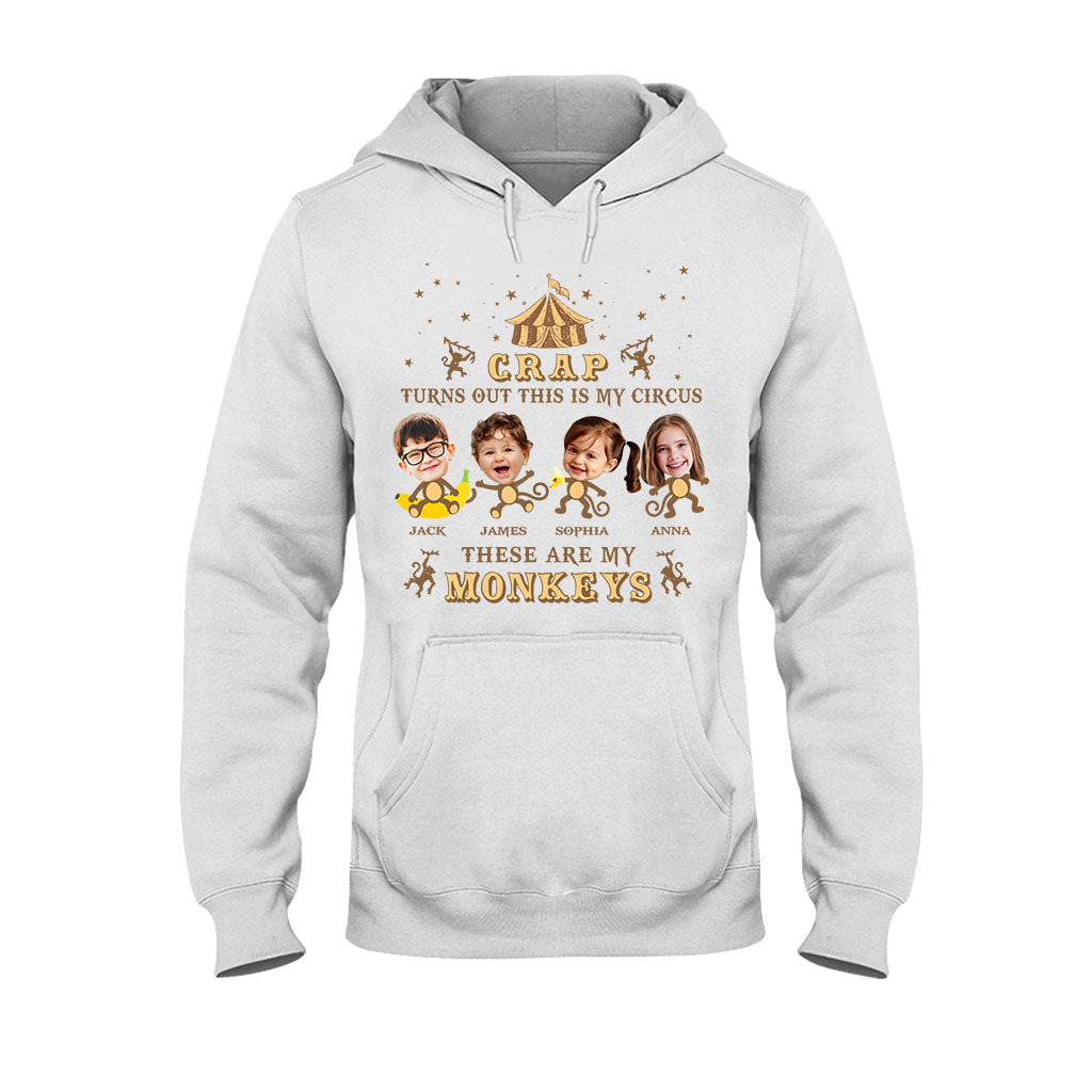 Ceci est mon cirque, ce sont mes singes - T-shirt et sweat à capuche personnalisés pour maman
