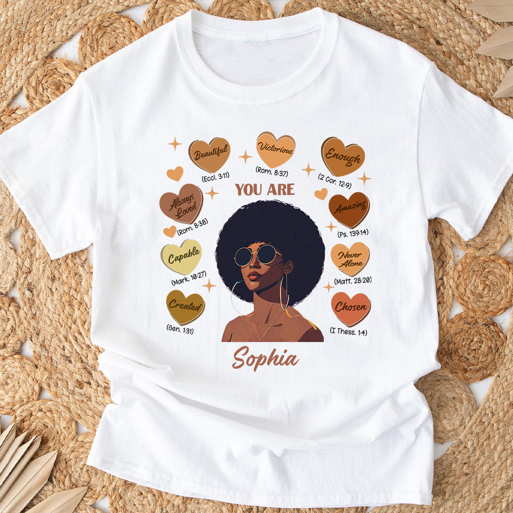 Dieu a dit que tu es - T-shirt et sweat à capuche personnalisés pour afro-américains