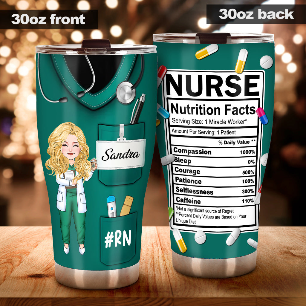 Informations nutritionnelles pour les infirmières - Gobelet isotherme personnalisé pour infirmières