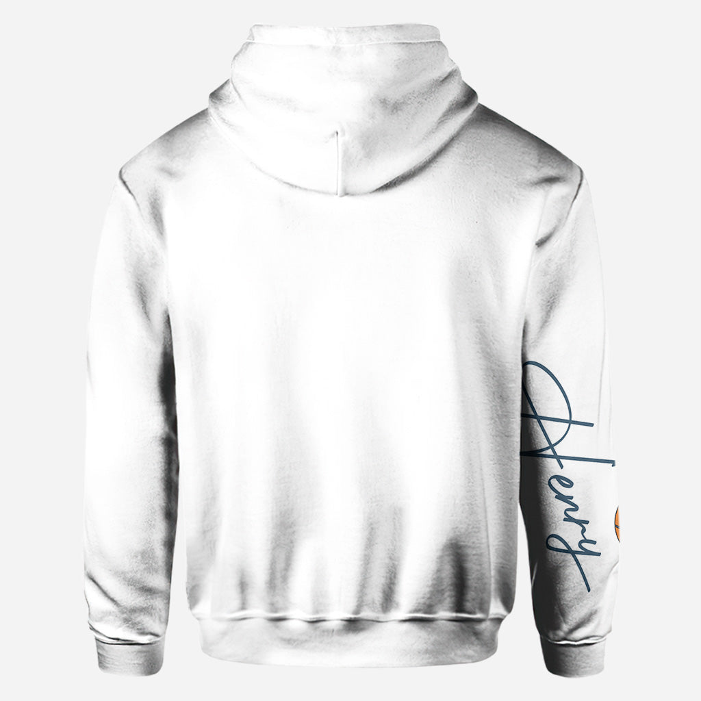 Maman de basketteur avec le nom et le numéro de son enfant - T-shirt de basket personnalisé intégral