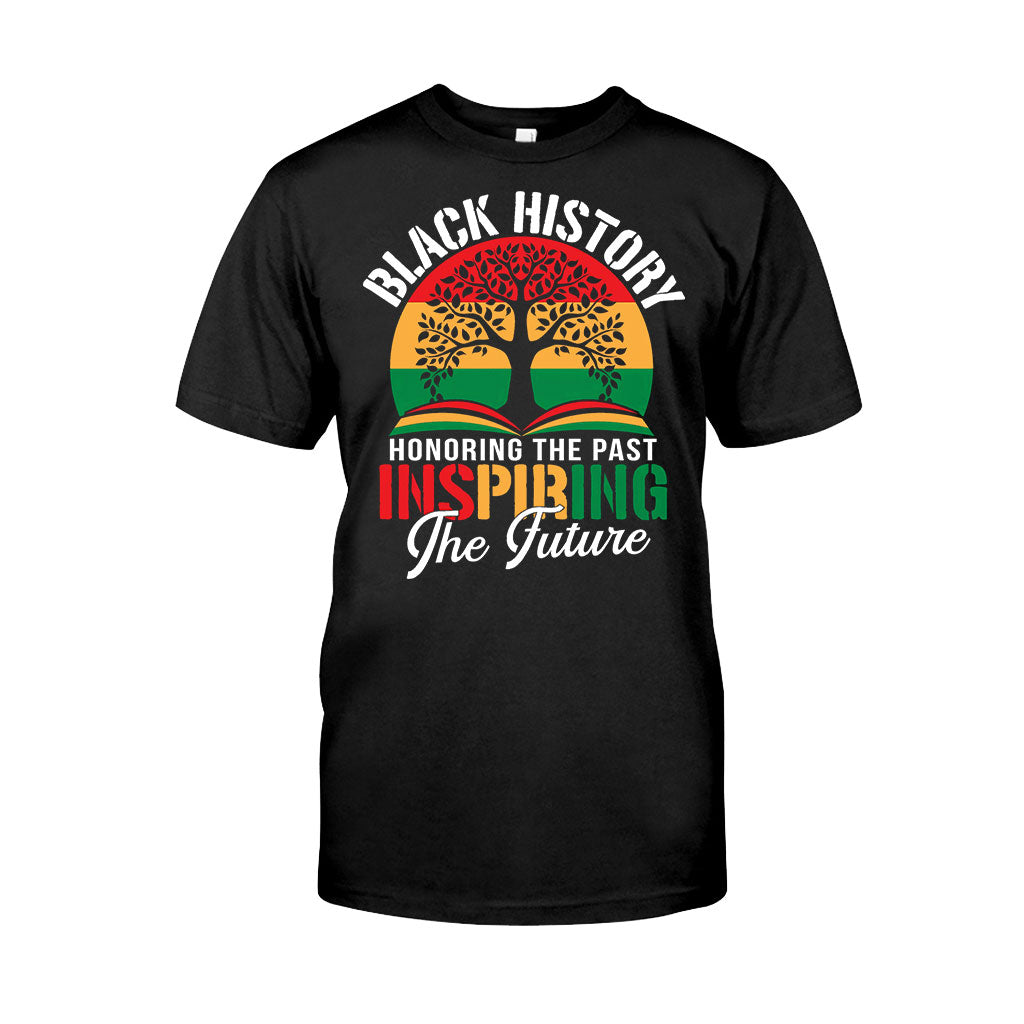Black History Honoring The Past Inspiring The Future - Personalized African American T-shirt And Hoodie