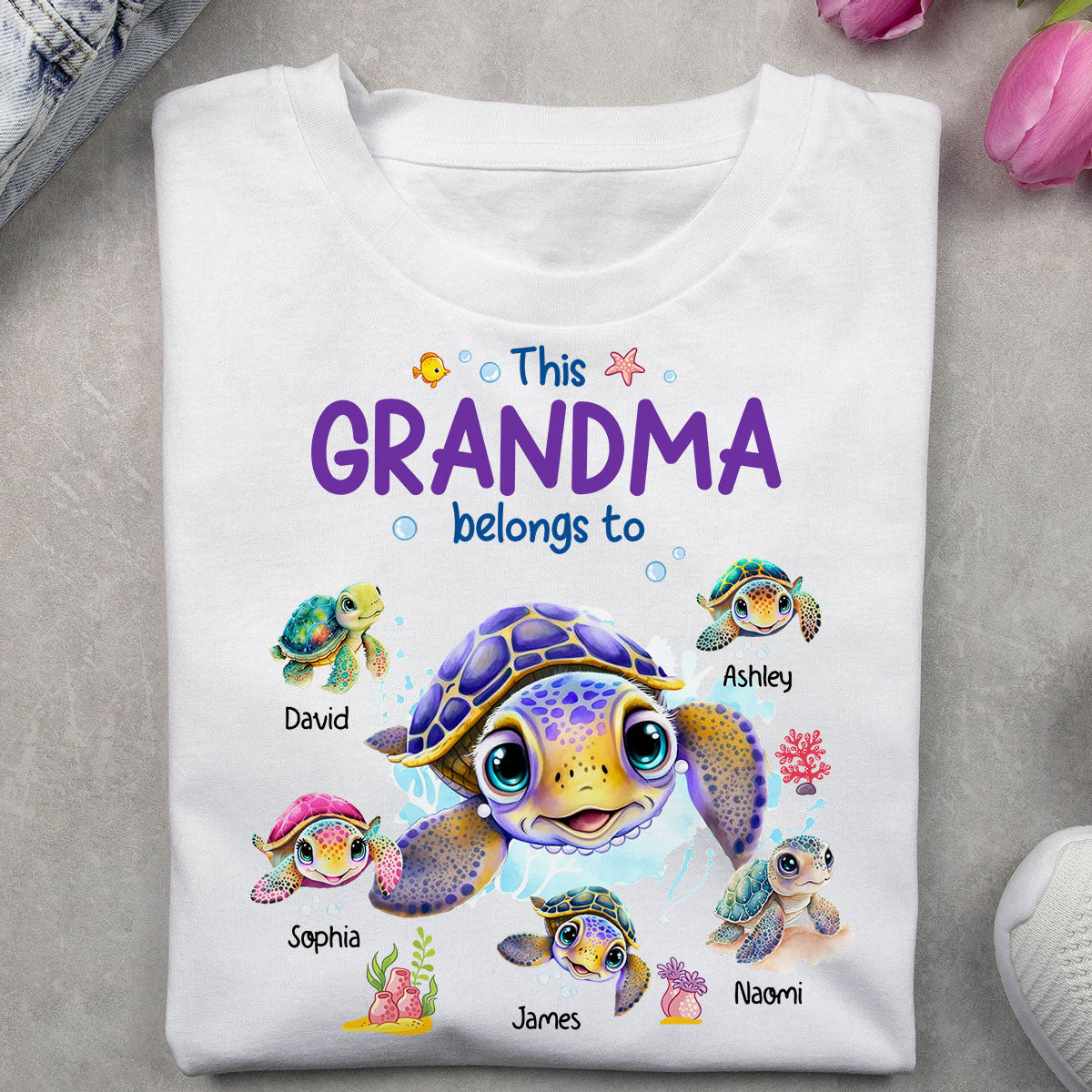 Cette grand-mère appartient à - T-shirt et sweat à capuche personnalisés pour grand-mère