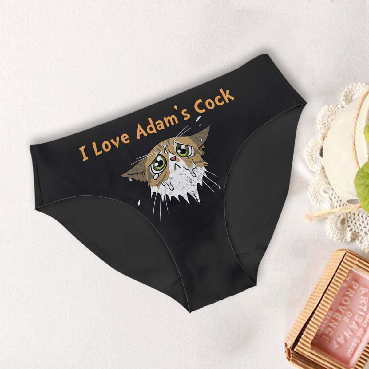 J'aime votre poulet et votre chaton - Culottes personnalisées pour couples (femme) et boxers pour hommes
