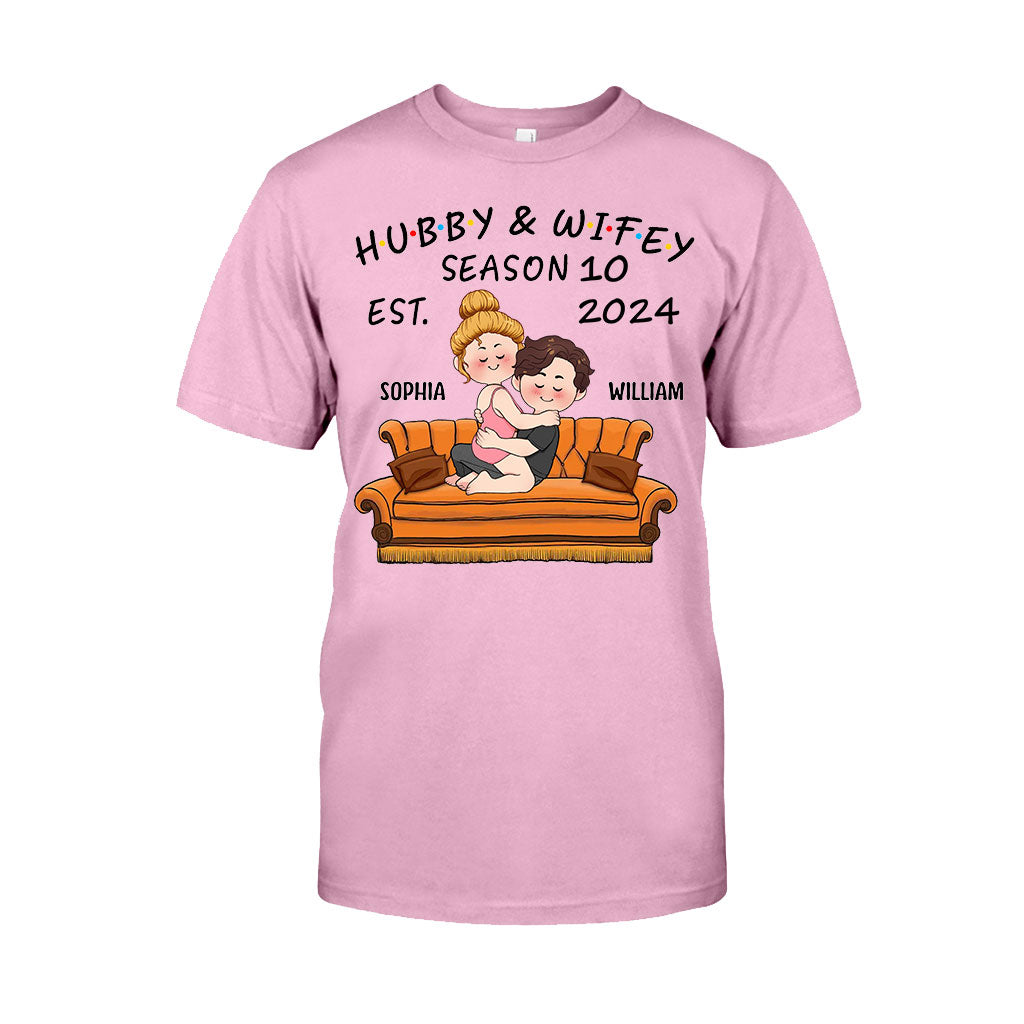 T-shirt et sweat à capuche personnalisés pour couples mari et femme