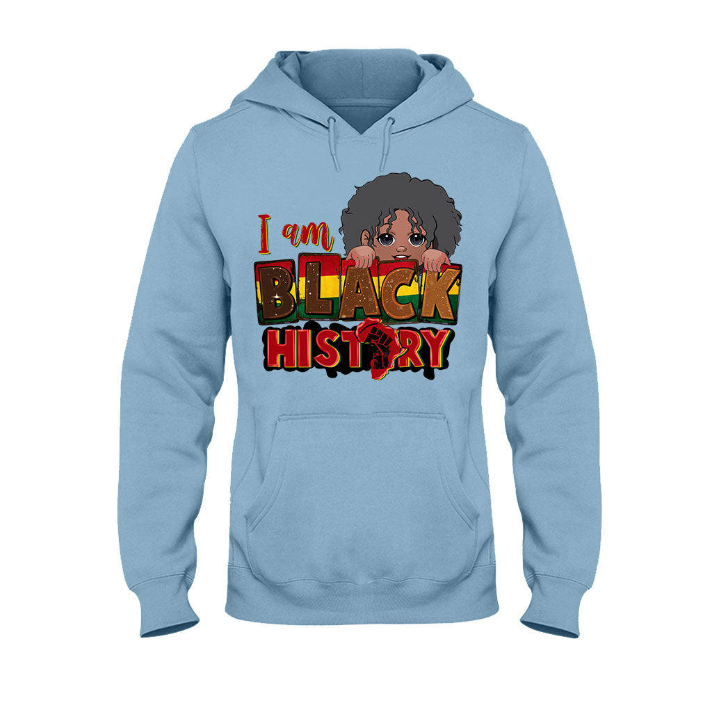 Je suis l'histoire des Noirs - T-shirt et sweat à capuche personnalisés pour Afro-Américains