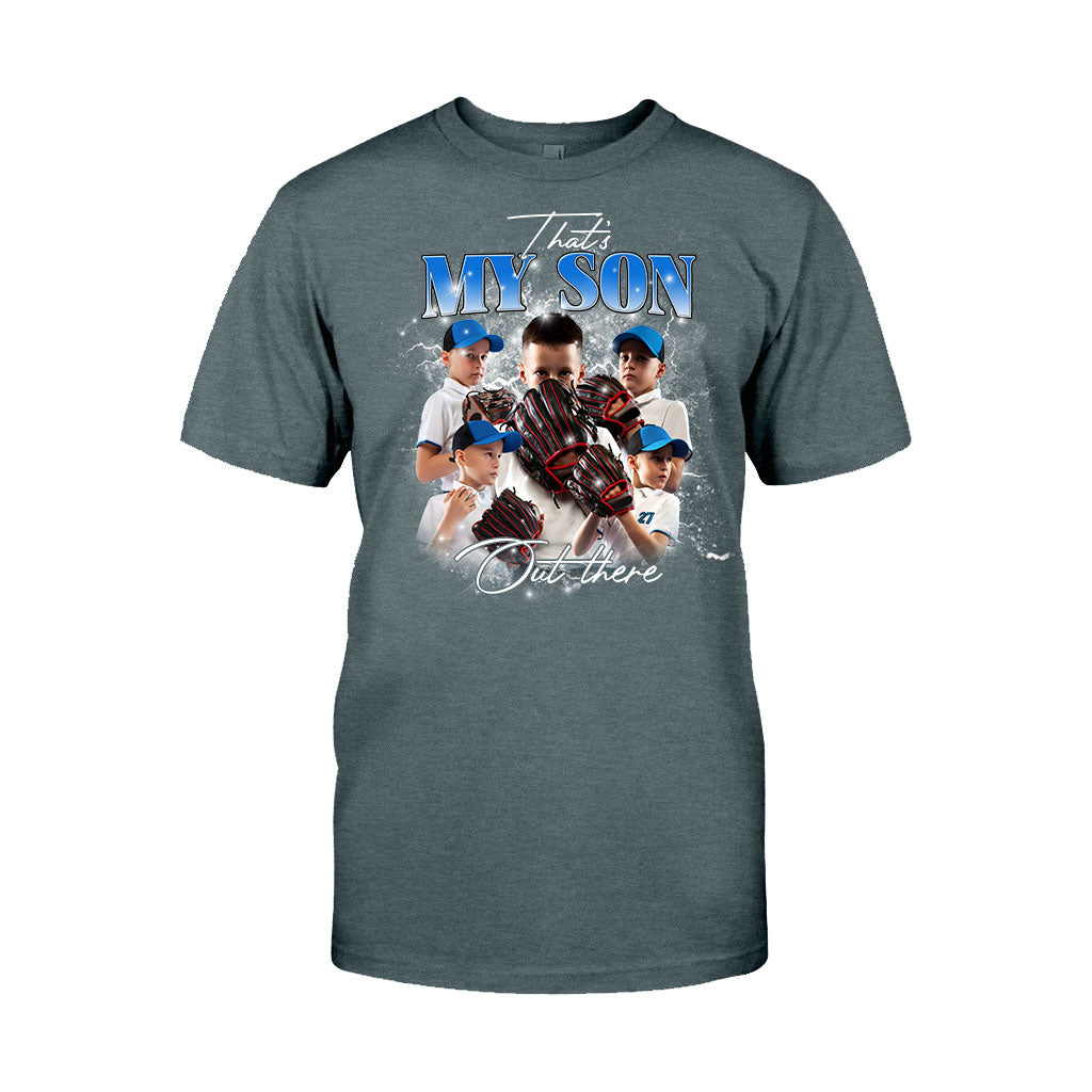 Que mon fils/ma fille soit là-bas - T-shirt et sweat à capuche de baseball personnalisés