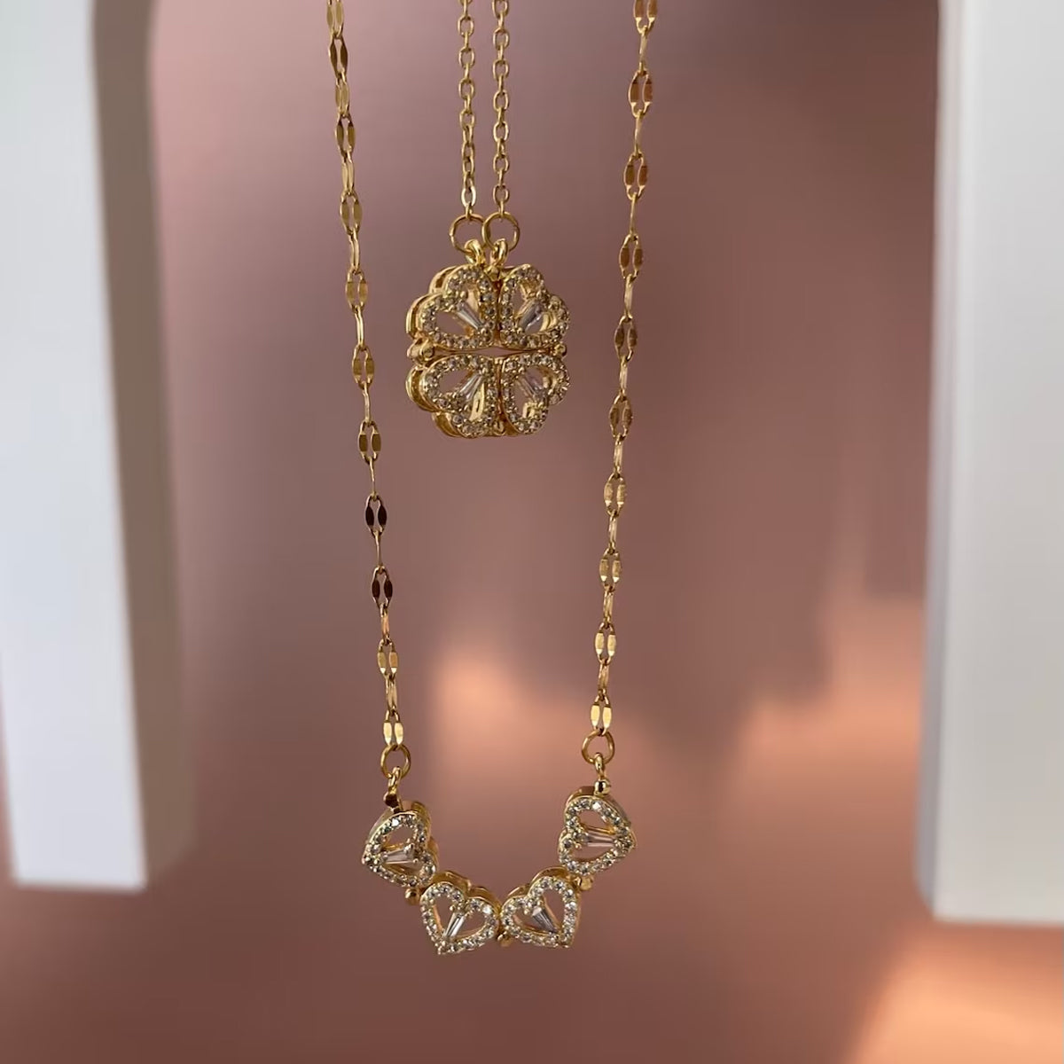 Collier trèfle à quatre feuilles - Collier trèfle à quatre feuilles