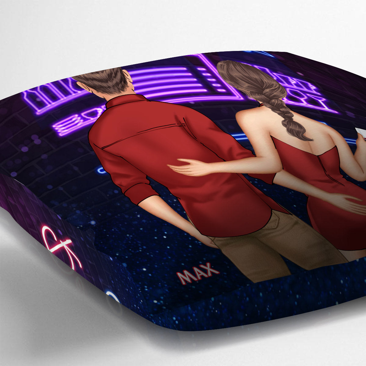 Ça se transforme en une aventure d'un soir qui dure vraiment longtemps - Coussin décoratif personnalisé pour couple