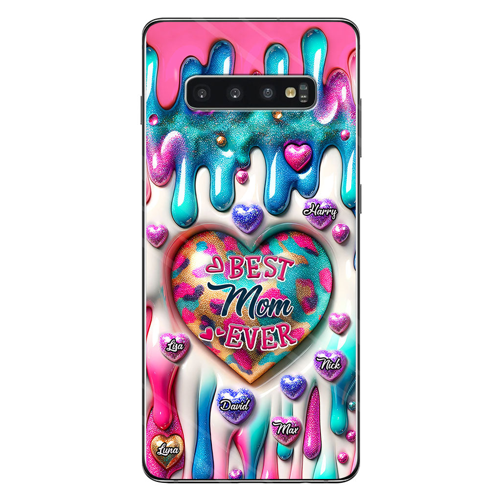 Meilleure maman/grand-mère du monde - Coque de téléphone transparente personnalisée pour maman