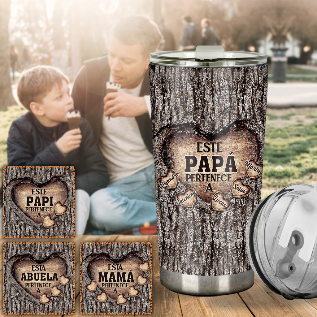 Este Papá Pertenece A - Tumbler père personnalisé