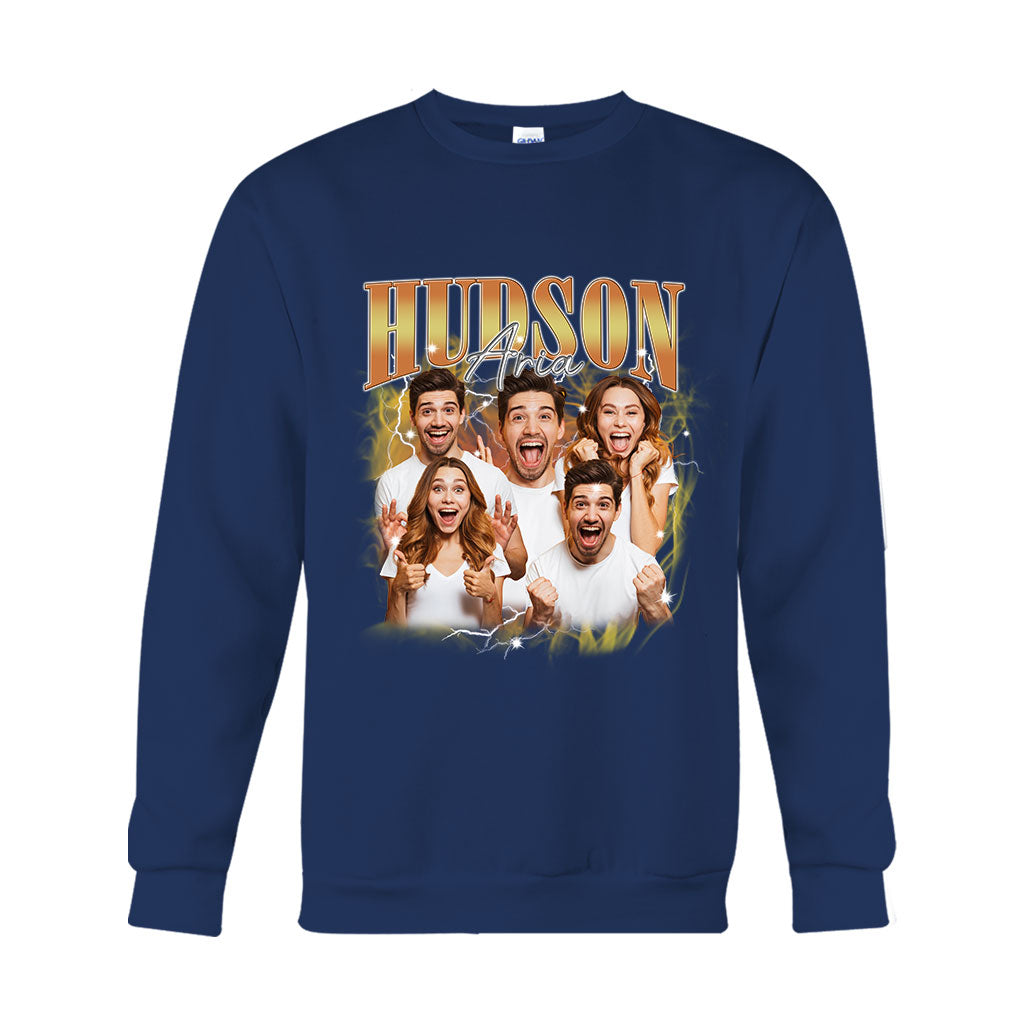 Texte et photos personnalisés - cadeau pour tous - T-shirt et sweat à capuche personnalisés