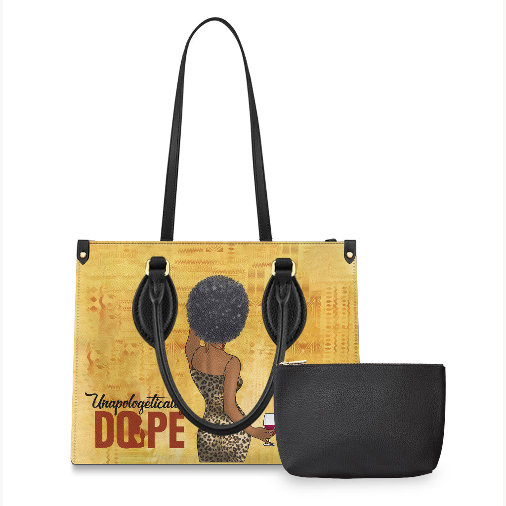 Unapologetically Dope - Personalized African American Leather Handbag