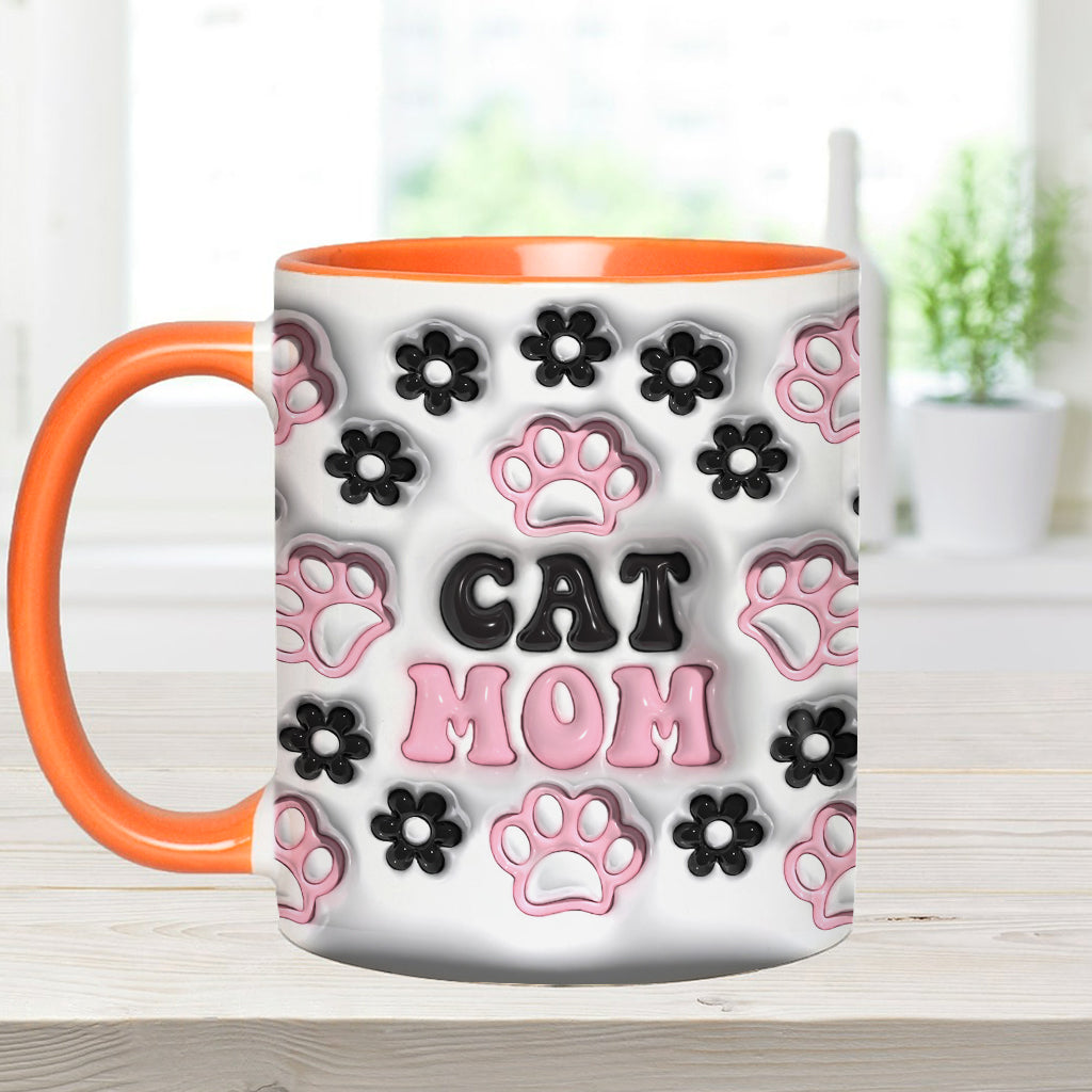 Dog Mom, Cat Mom, Dog Dad... - Personalized Dog Accent Mug