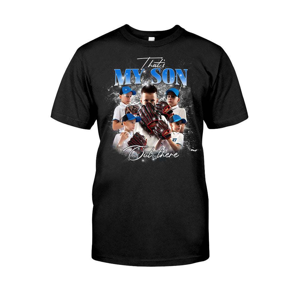 Que mon fils/ma fille soit là-bas - T-shirt et sweat à capuche de baseball personnalisés