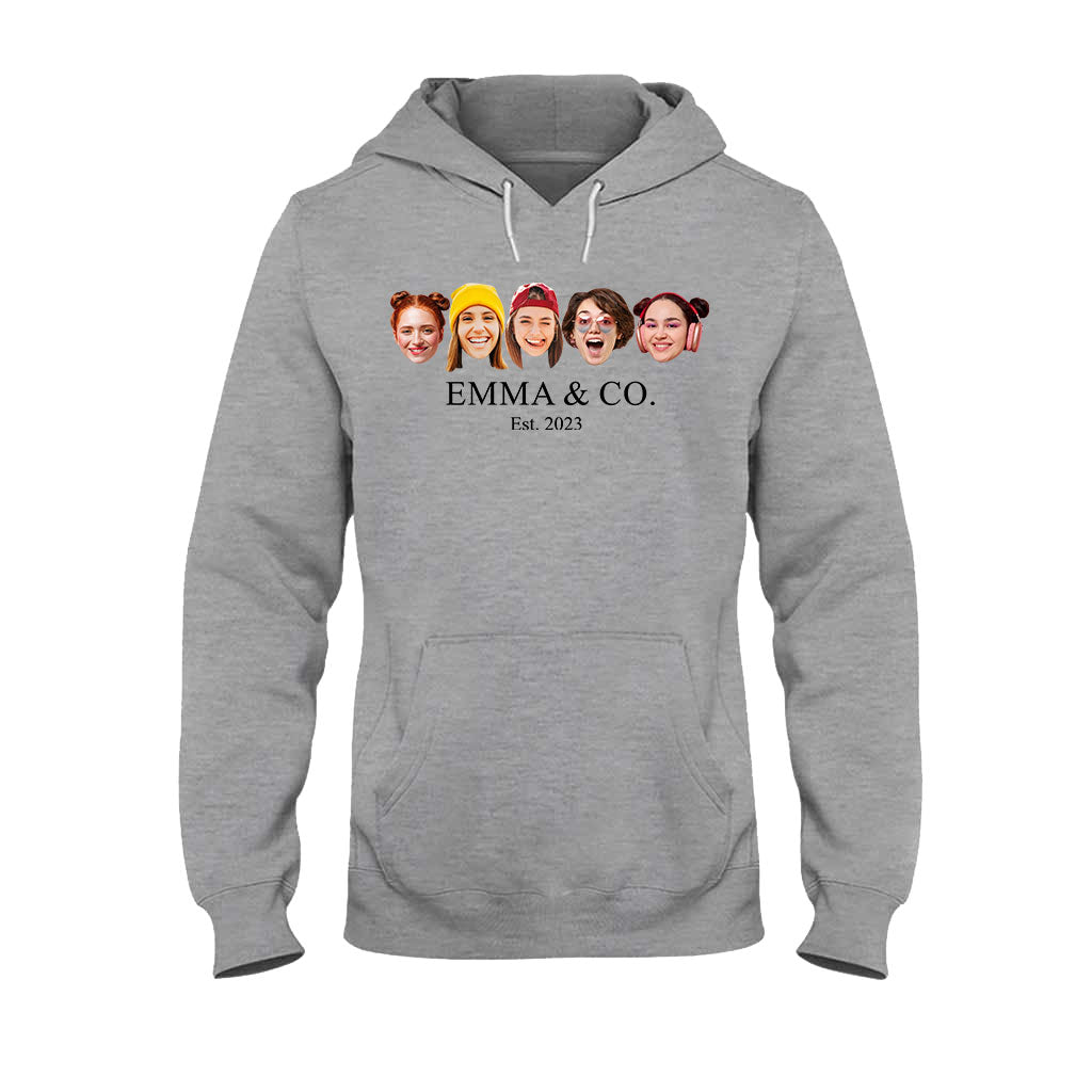 Besties & Co. Face Custom - T-shirt et sweat à capuche personnalisés pour meilleures amies