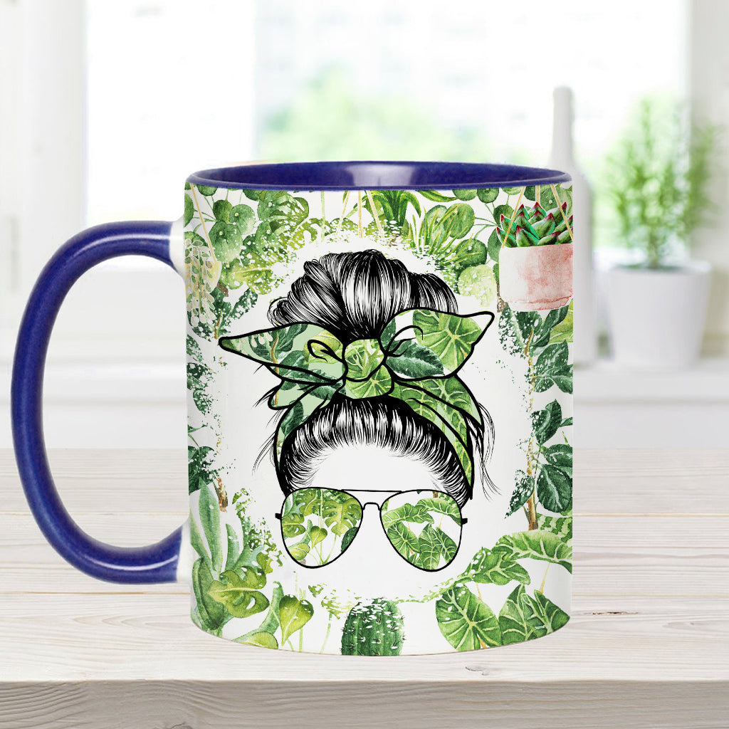 Je suis passionné(e) de plantes, quel que soit votre nom - Mug personnalisé pour les amoureux du jardinage