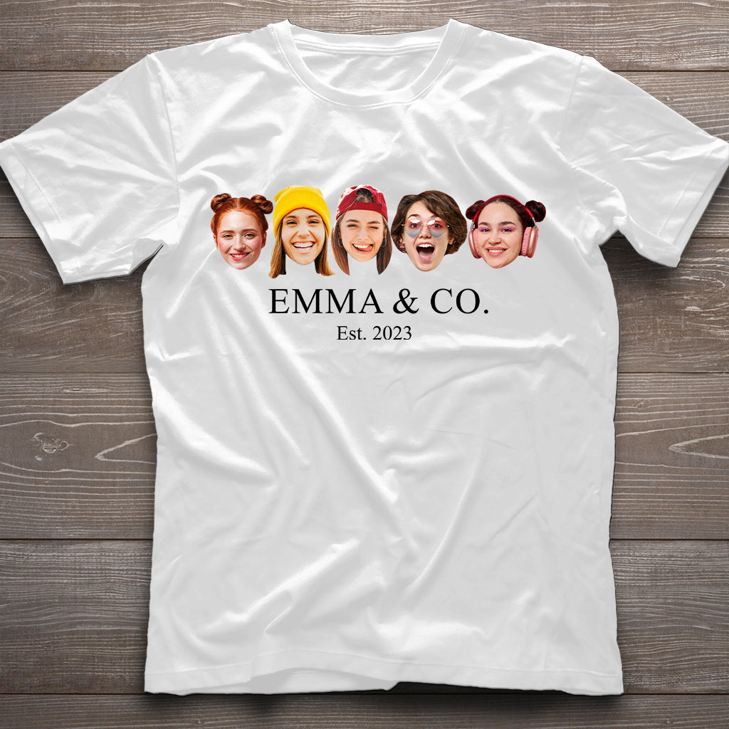Besties & Co. Face Custom - T-shirt et sweat à capuche personnalisés pour meilleures amies