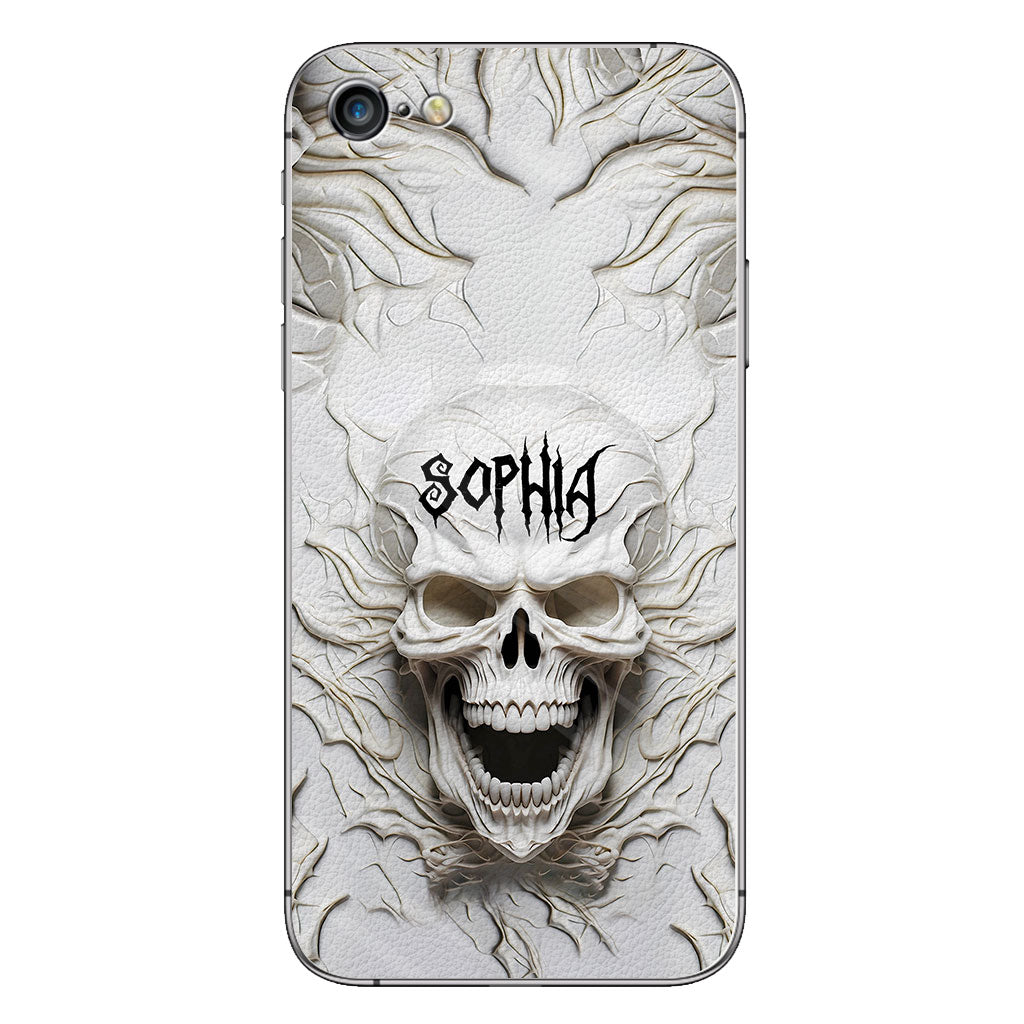 Beautiful White Skeleton - Personalized Skull Phone Case