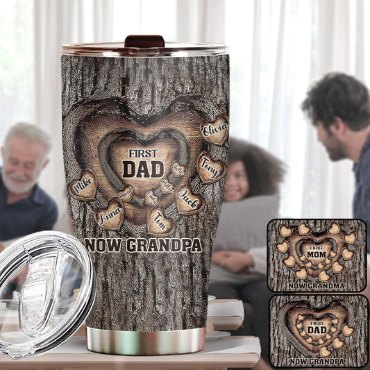 Premier papa, maintenant grand-père - Gobelet personnalisé pour papa