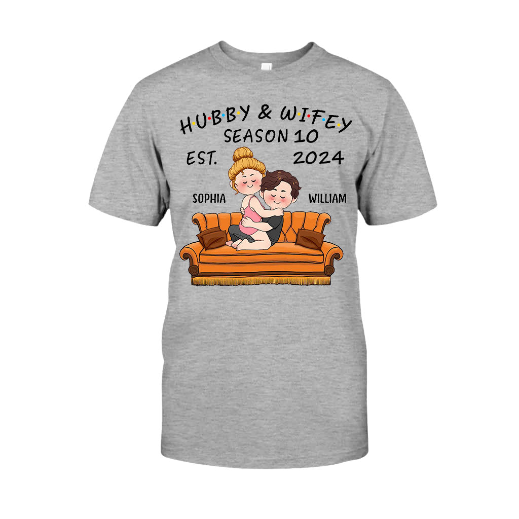 T-shirt et sweat à capuche personnalisés pour couples mari et femme