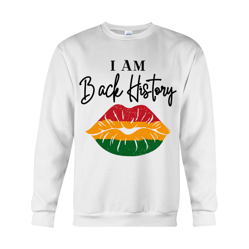 Je suis l'histoire des Noirs - T-shirt et sweat à capuche personnalisés pour Afro-Américains