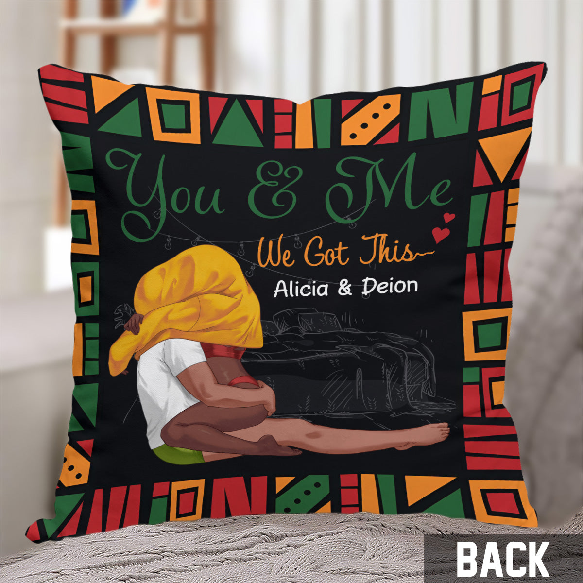 On gère ça - Coussin décoratif personnalisé pour couple