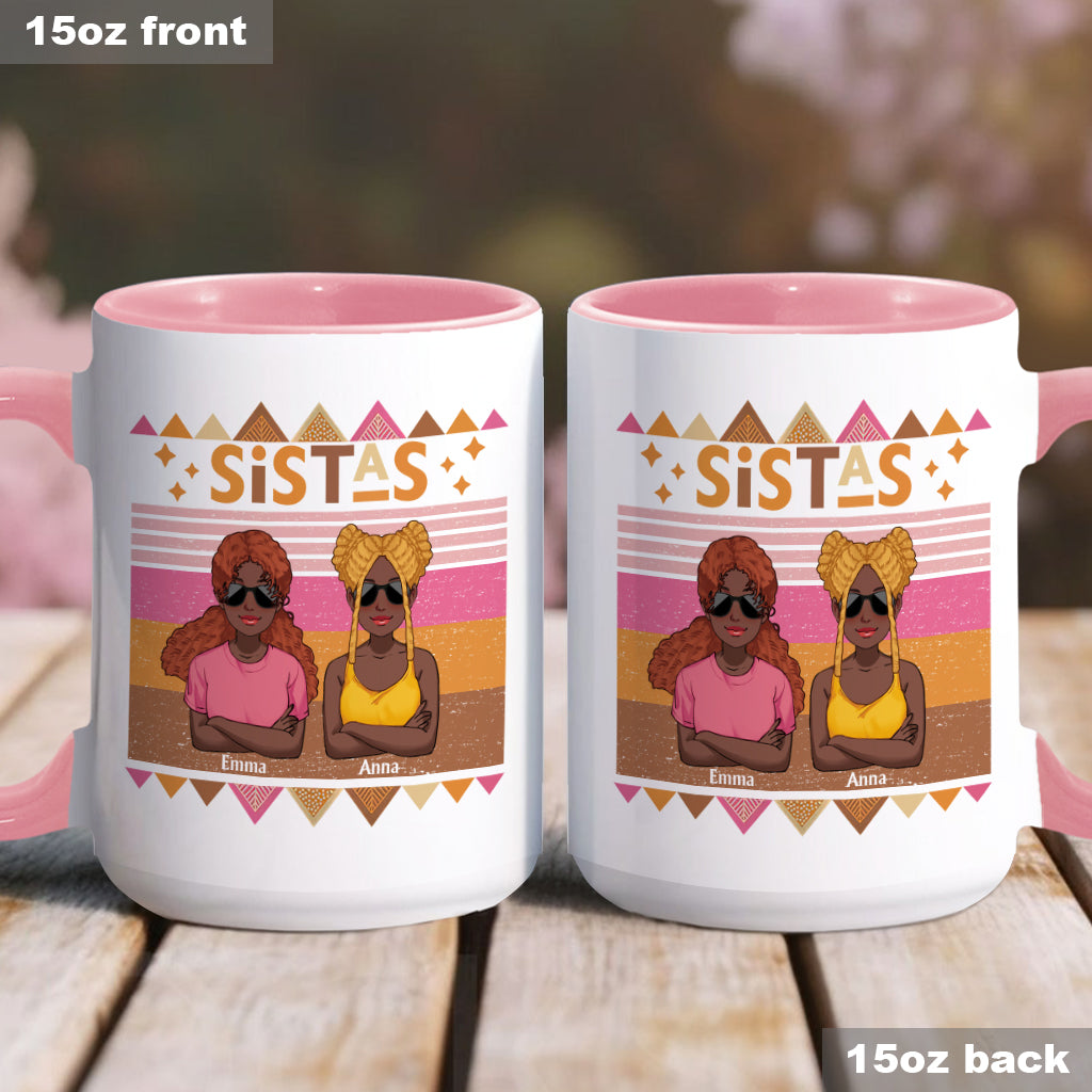 Black Girl Magic - Personalized African American Accent Mug